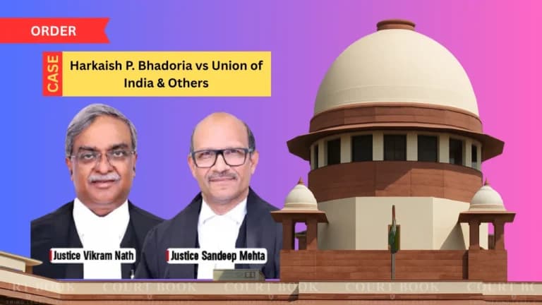 SC Dismisses Review Plea in Harkaish Bhadoria vs Union of India Case