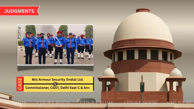 Supreme Court Dismisses Armour Security's Plea Against CGST Summons