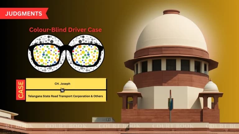SC Orders TSRTC to Reinstate Colour-Blind Driver, Calls Retirement Unlawful