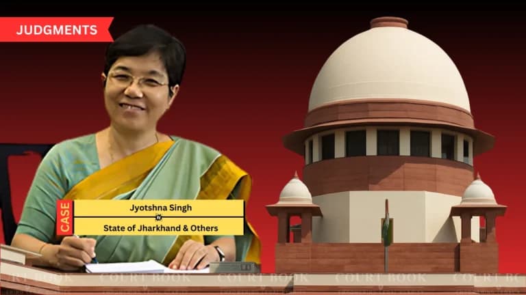 Supreme Court directs Jharkhand to grant retired officer Jyotshna Singh retrospective promotion and benefits